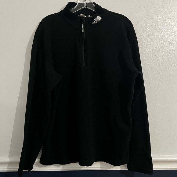The North Face Mens Black 1/4 Zip Top Size Large - Picture 1 of 4